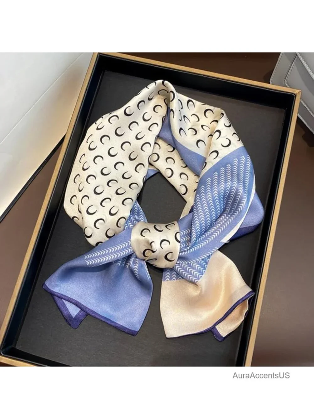 100% Mulberry Silk Long Scarf Neck Scarf Hair Wrap Shawl Gift Boxed